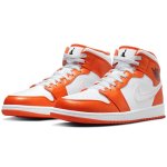 Air Jordan 1 Mid Se Arancio Bianco