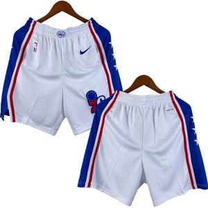 Maglia Philadelphia Sixers Pantaloni 2023/2024 Bianco